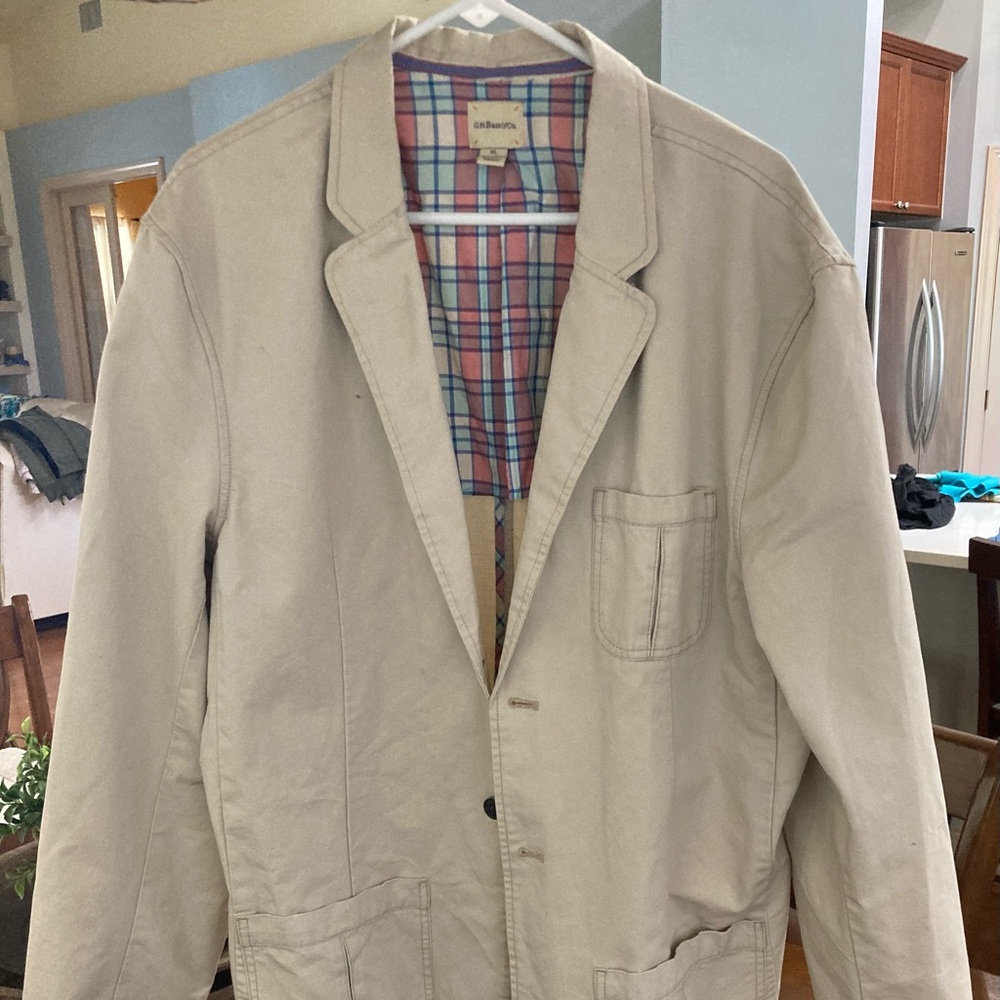 XL GH Bass & Co Beige Jacket in Good Condition